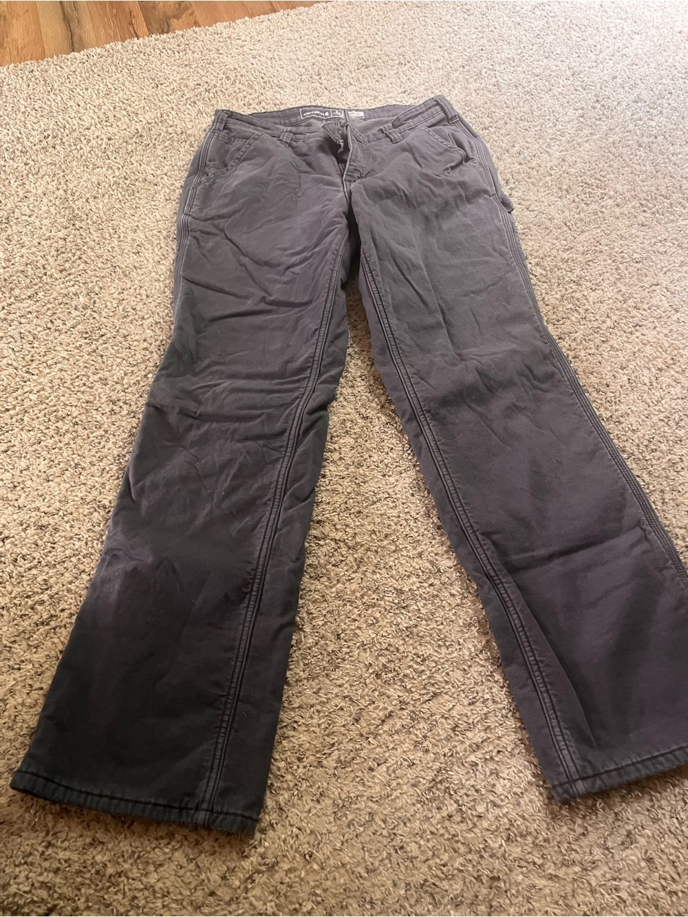Carhartt Women's Flare Jeans - Charcoal Gray